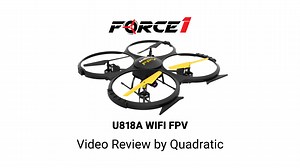 Watch U818A Wifi FPV Black Drone Review on Amazon Live