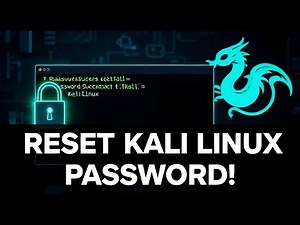 HOW TO RESET FORGOTTEN PASSWORD IN KALI LINUX