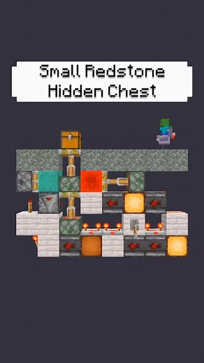 redbgc | Minecraft Redstone on Instagram: "simple redstone hidden chest! Made by: redbgc Resource Pack: RedRefinedRs #minecraft #minecraftbedrock #mc #minecraftpe #minecraftbuilds #minecraftmemes #redstone #redbgc #redstonerspub"