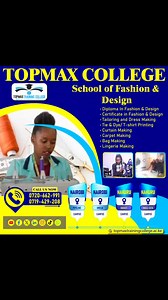 TOPMAX TRAINING COLLEGE “A Hub of Academic Excellence” Welcome May with a Fresh Start! May Intake is Ongoing! Looking to kickstart your career or upgrade your skills? Topmax Training College offers market-driven, hands-on programs that prepare you for real-world success. Choose from Our Wide Range 📍Campuses in: Nairobi: Pipeline | Umoja Nakuru: Bahati | Maili-Sita Call or WhatsApp Us Today: 0720-662-991 | 0719-429-208 Website: www.topmaxtrainingcollege.ac.ke Your Journey to Success Starts Here 