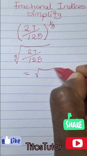 The Secret Behind Fractional Indices: Why 𝒙^(½) = √𝒙!