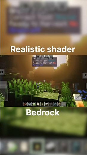 🔥 Minecraft Bedrock Ultra Realistic Graphics! #minecraft #minecraftpe #gaming #mcpe