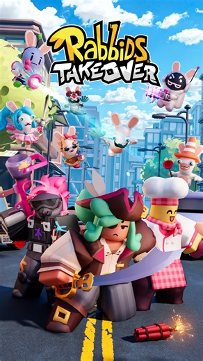 Rabbids: Takeover | The Rabbids are taking over @roblox 🐰🧨 It’s up to you to decide how this goes: Stand with the Robloxians to defend the Weather Machine, or... | Instagram