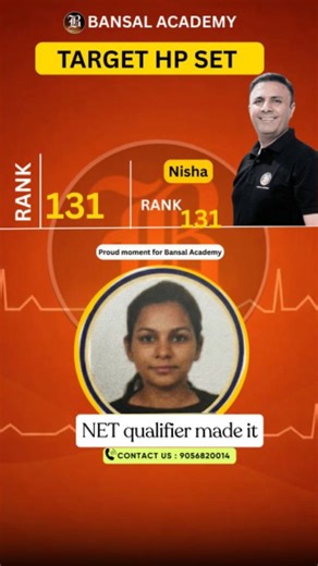 Bansal_Academy | NET Result Today ➡️ HP SET Selection Tomorrow! 🎯 These outstanding CSIR-NET results are not luck — they are the result of 📚 Concept... | Instagram