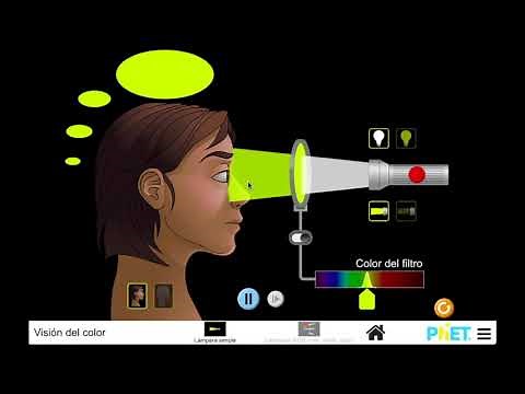 Tutorial simulación Phet Vision del color