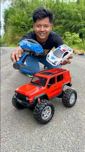 Police Car Vs Rc Traxxas 8s X-Max 4WD Monster Car Unboxing😱