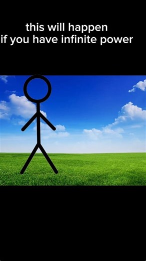 this will happen if you have infinite power #funny #animation