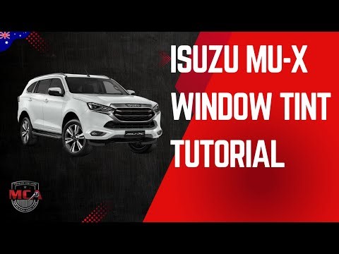 ISUZU MU-X | How To Install Window Tint | Bottom Loading Method | Live Turorial