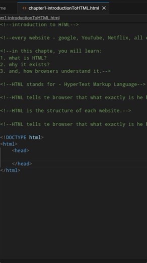 HTML for beginners | chapter 1 - introduction to HTML | part 3 - HTML document structure.
