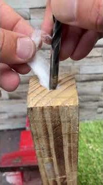 Stop using wooden plugsThe screw locks straight into#WoodworkingTips #SolidFix #WorkshopTrick