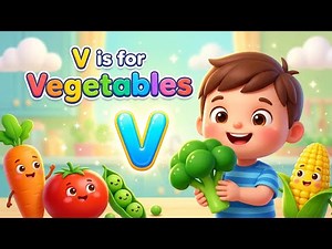 Learn the ABCs: V is for Vegetables – Nursery Rhyme for Kids 🥦