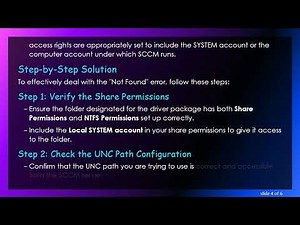 Resolving the Not Found Error When Creating Driver Packages in SCCM/MECM