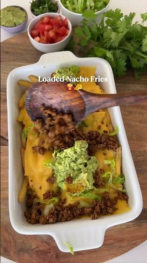 Crispy, Cheesy Nacho Loaded Fries (Easy Recipe!) ✨ #cookingchannel #recipe #breakfastsandwich