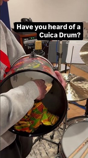Have you heard of a Cuica Drum? #percussion #cuica #brazilianmusic #recordingdrums #strajkstudios