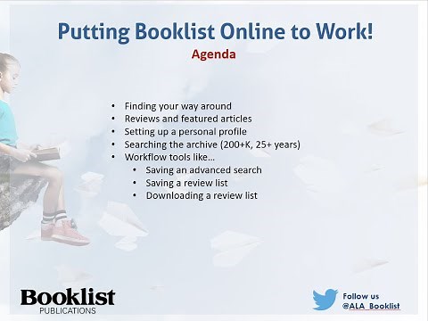 Putting Booklist Online to Work!