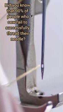 How to thread needle easily using needle threader#sewing #sewingtutorial