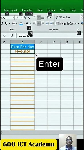 Auto-Fill Dates in Excel Like a PRO ⚡ (1-Second Trick!)