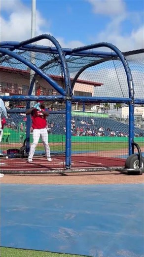 Adolis Garcia Takes BP In First Phillies Practice 🔥