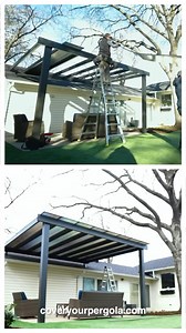 SkyPoly Pergola and Patio Covers let through tons of light, keep the rain out of your patio, and creates a full time patio space. Pergolas are awesome. But pergolas without a roof have their drawbacks. Cover yours with SkyPoly Pergola Roofs! DM us now for a quote! #pergola #patiocover #skypoly #backyarddesign | Cover Your Pergola