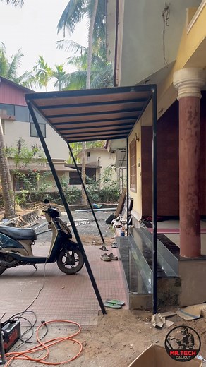 6.1M views · 5.5K reactions | Completed video #polycarbonate #roof #industrialdesign #welding #interiordesign #exteriordesign #homedecor | Mrtech Calicut | Facebook