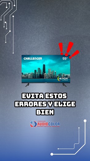¿Estás buscando TV? 👀📺 No cometas estos errores: ❌ No compres solo por el tamaño. ❌ No ignores la calidad del sonido. ❌ No te enfoques solo en el sistema operativo. Si lo que quieres es la mejor opción en todo sentido, este TV Challenger es para ti 😍💥 Tecnología, diseño y rendimiento que marcan la diferencia. Ven por el tuyo ahora en Audiocolor y Full Hogar. #SmartTV #Audiocolor #FullHogar #Challenger #OfertasImparables | Audiocolor