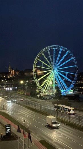 Beautiful Kraków, Poland At Night