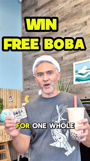 Boba & More™️ on Instagram: "🎉 OUR BIGGEST GIVEAWAY EVER! 🎉 ✨ WIN FREE BOBA FOR ONE WHOLE YEAR! ✨ Christmas is right around the corner, and we’re bringing the holiday cheer early! Hidden somewhere inside our shop is a winning gift card… and whoever finds it will snag 1 FREE drink every day for a FULL YEAR. 👀🎁🧋 Let the hunt begin! ⸻ 🎯 HOW TO PLAY - A drink purchase is required daily to join the hunt. - Hints drop on social media every other day. - Hunt ends 12/24 at 5 PM — if the card isn’t