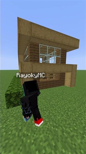 Small Survival Wooden Modern House #minecraft