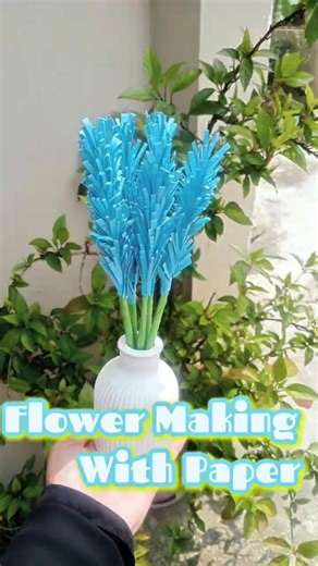 Flower Making With Paper #diy #art #papercraft #shorts #ytshorts