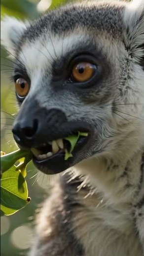 Ring-Tailed Lemur’s Secret Diet in 10 Seconds