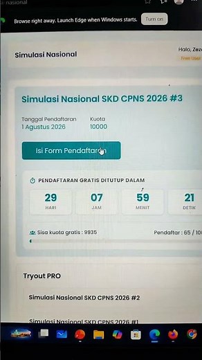 RESMI DIBUKA Simulasi Nasional Tryout SKD CPNS 2026 Batch 3 GRATIS