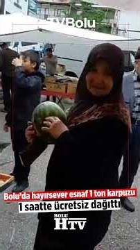 Benevolent shopkeeper in Bolu gives away 1 ton of watermelon for free in 1 hour