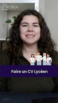 How to write your first high school CV? 🎓