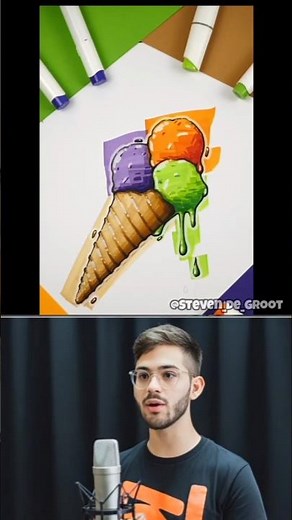 How to Draw an Ice Cream Cone 🍦 Simple Drawing for Beginners