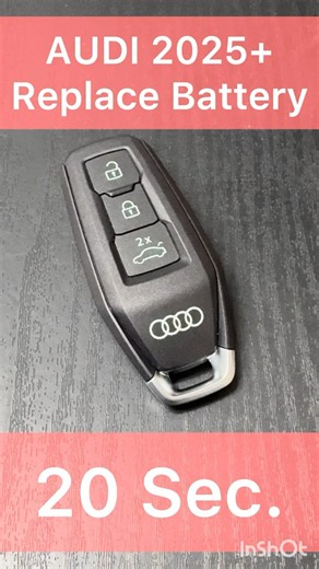 AUDI 2025+ Replace Key FOB Battery in 20 sec