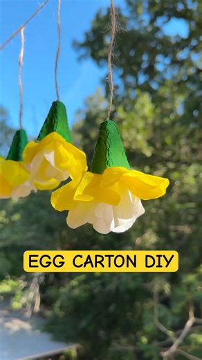 Don't throw away your egg cartons! 🌸 #DIY #Upcycling #HomeDecor