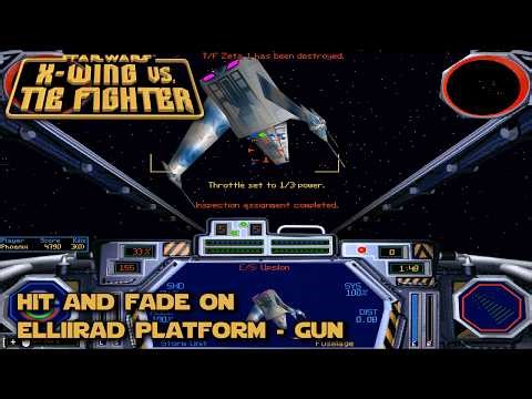X-wing vs. TIE Fighter - Hit and Fade on Elliirad Platform - GUN