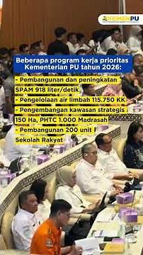 Pagu Anggaran Kementerian PU Tahun 2026 Resmi Ditetapkan Sebesar Rp118,5 Triliun
