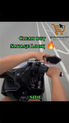 Badass mirror upgrade 🔥 foldable anti glare for safer and cleaner night ride #automobile