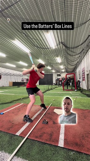 Body awareness can feel complicated at times. Stand on a line to keep yourself honest. Maybe you’re too rotational and need to focus on gaining some controlled ground. Maybe the stride lands too open or closed. This is a creative way to recreate that body awareness and get yourself back #hitting #baseball #hittingdrills #collegebaseball #highschoolbaseball
