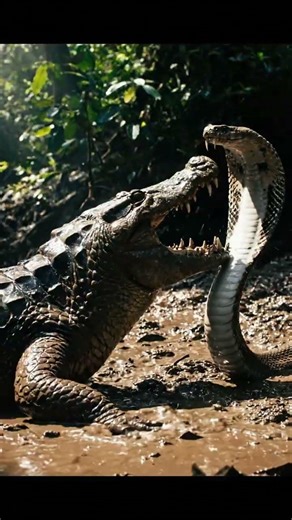 snakes or crocodiles /Phanha Sak/ crocodiles and Snakes 4K video