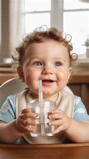 Baby drinking water