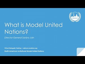 Virtual Delegate Training: What is Model United Nations?