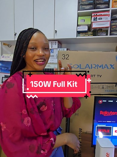 Affordable 150W Solar Power Kit for Smart TV and More