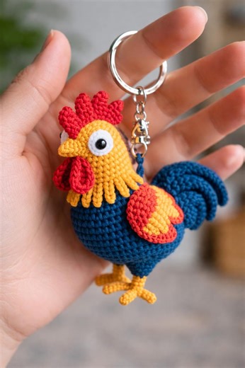 Rooster Crochet Pattern for Gift Makers | Quick Craft Fair Project | PDF - Etsy