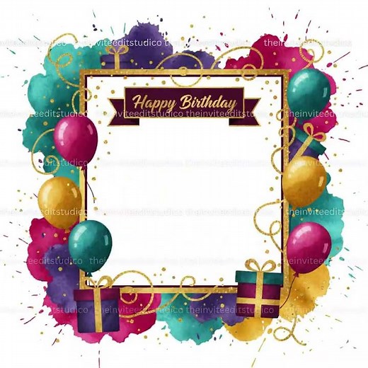 birthday frame clipart