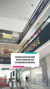 En La Rambla Brasil, encontrarás todo para disfrutar tu verano al máximo. Ven y diviértete con lo mejor en entretenimiento para la familia y deliciosas opciones de comida en nuestros restaurantes y patio de comidas. ¡Te esperamos! 👨‍👩‍👦‍👦🎉 | La Rambla