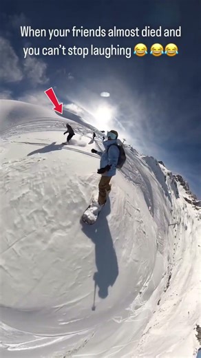 This guy saw the cliff was coming but his friends didn't