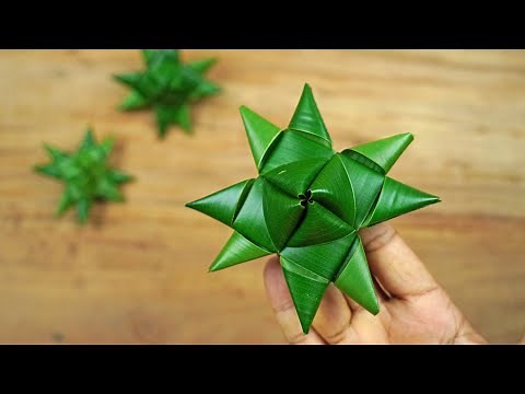 How to Make Flower From Coconut Leaf | Coconut Leaf Flowers | Crafts With Real Leaves