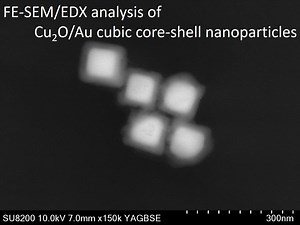 Cu2OAu立方核壳纳米粒子的FE-SEMEDX分析_哔哩哔哩_bilibili